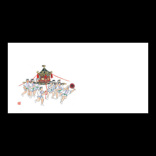 201-30095 お手元マット 神輿と祭(4~10月)