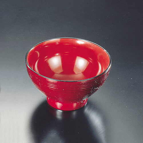 木目古代鉢 タメ内朱