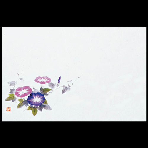 201-10194 38cm上質紙マット 朝顔(7・8月)