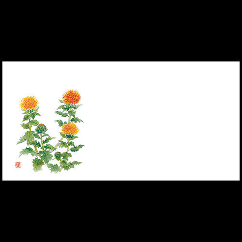 201-30106 上質紙お手元マット 紅花 (8月)