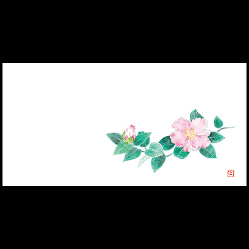 192-50043 お手元マット 山茶花(さざんか) (10〜12月)