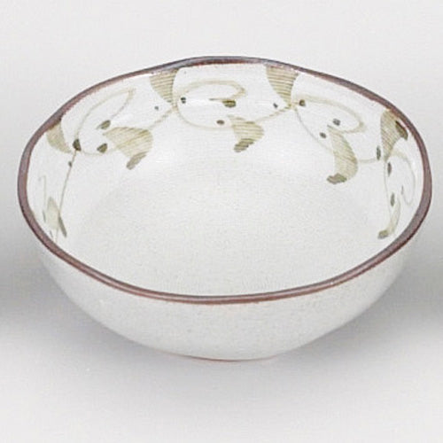 724-10020-04 小付 粉引唐草