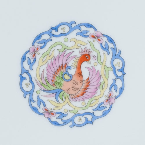051-18 色彩鳳凰丸皿 31cm