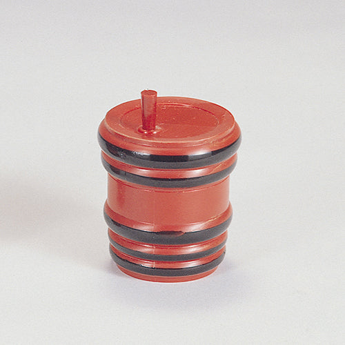 410-49101 樽型七味入 朱黒線