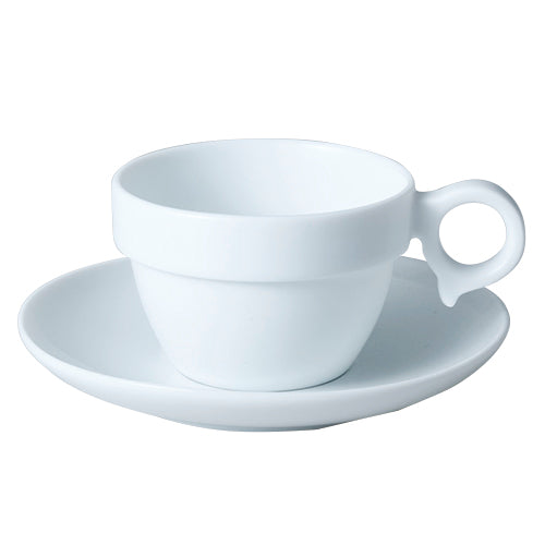 503-00085 白磁 MARU受皿(中)