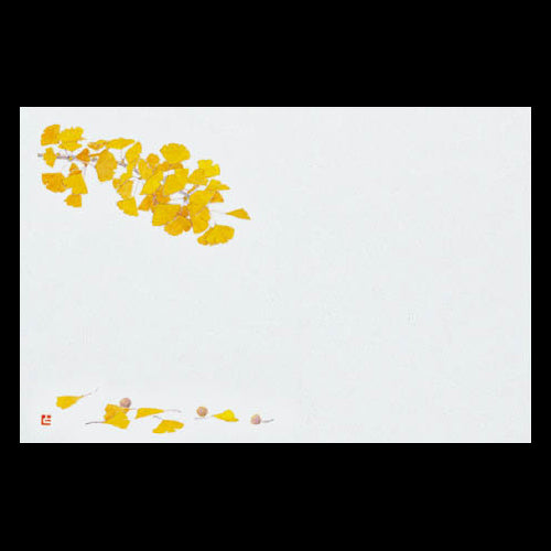 201-60034 尺5上質紙マット いちょう(10~12月)