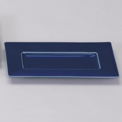 515-10005 プリムプレート 透明紺 W