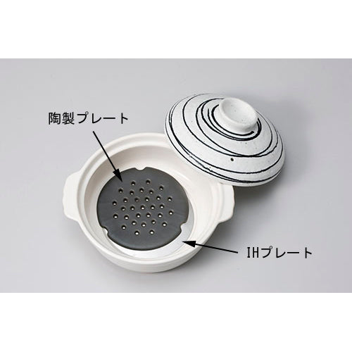 531-511000000 陶製プレート+ステンレスIHプレート 大(8~10号鍋用)