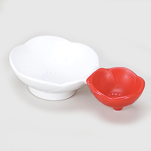 537-171047000 紅白梅二品皿