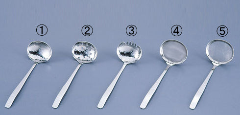 113-10542 ①18-8食道楽槌目お玉