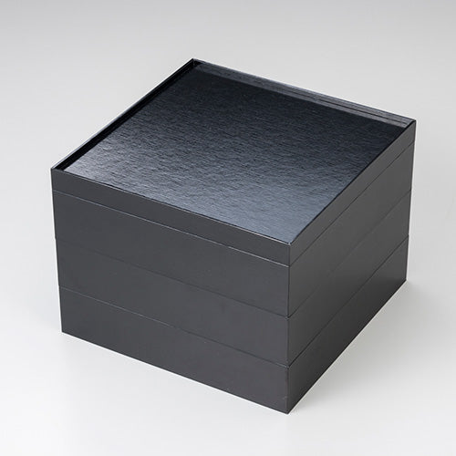 8寸紙重箱 黒内金