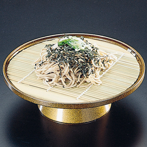 435-52231 7寸高台皿 金パール