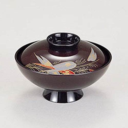 350-14121 4.5寸小槌椀 タメ箔笹