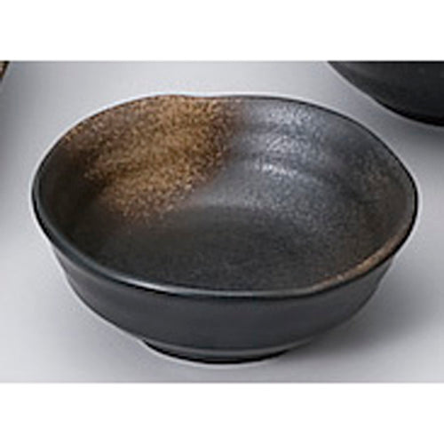 610-12004 黒吹焼〆9.5cm鉢