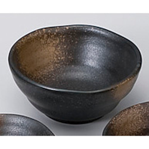 610-12005 黒吹焼〆10.5cm鉢