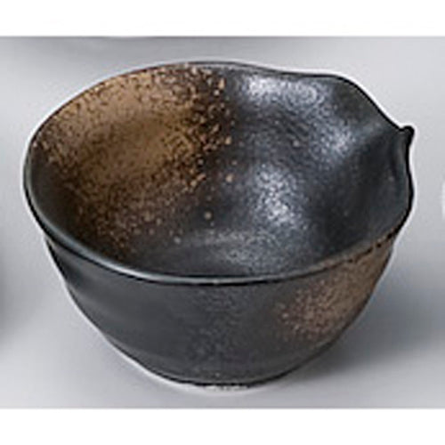 610-12011 黒吹焼〆片口小鉢