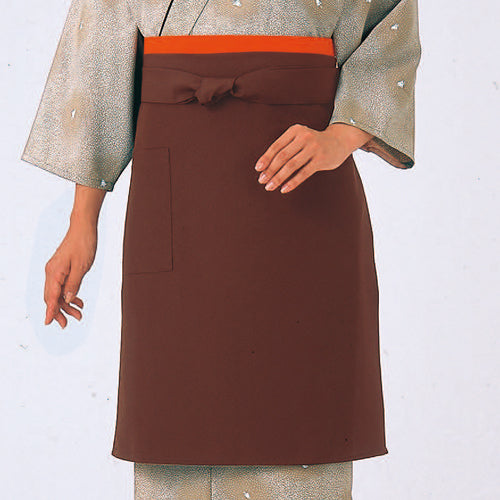 193-50009 ロングエプロン 焦茶(EP-8516)