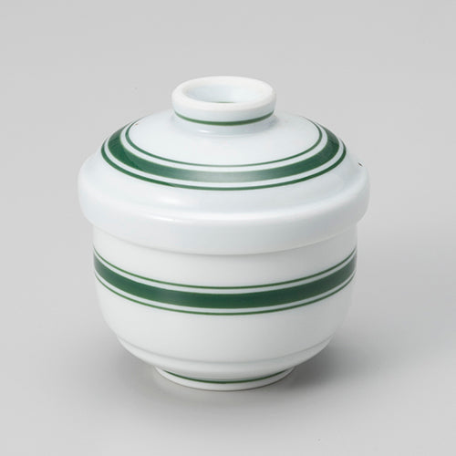 072-80 グリーンライン段付蒸碗