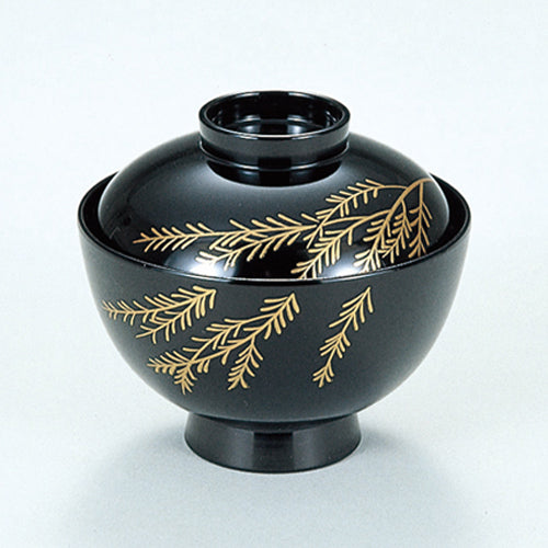 350-17242 3.7寸みやこ椀 黒柳