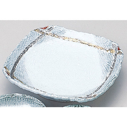 707-10068 青紋金彩角皿