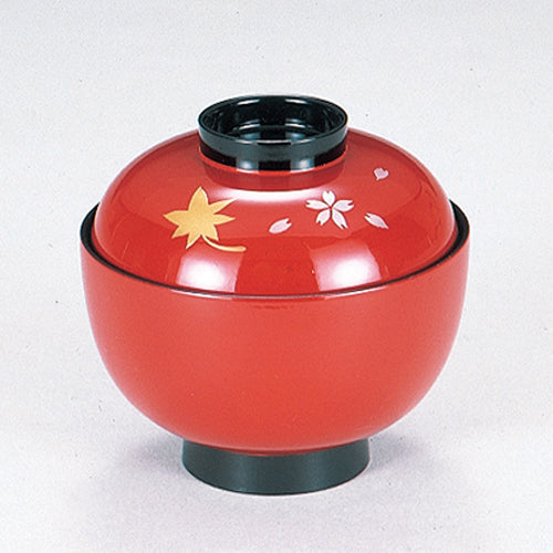 350-20012 丸福椀 朱春秋内黒
