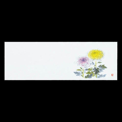 201-20173 上質紙13cm長角マット 菊 (9・10月)