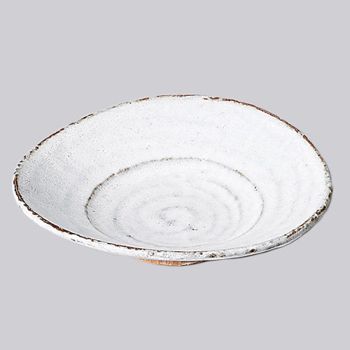 707-10113 白ゆず7寸多用皿