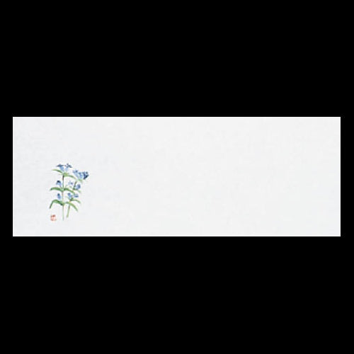 192-20139 箸置雲竜和紙マット りんどう (9・10月)