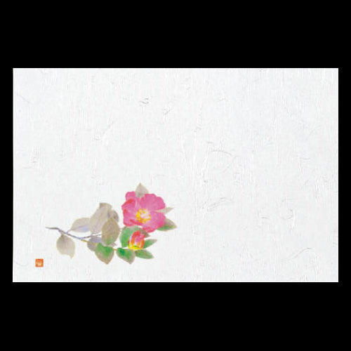 201-10245 38cm上質紙マット 赤椿 (11・12月)