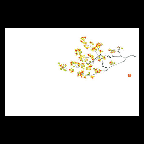 201-10226 38cm上質紙マット 梅もどき (9・10月)