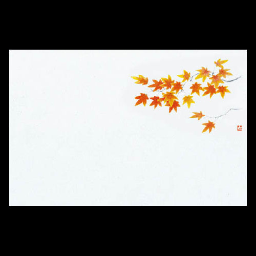 201-10219 38cm上質紙マット もみじ(紅) (9・10月)