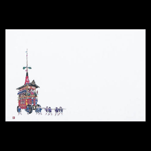 201-10187 38cm上質紙マット 祇園祭り (7月)