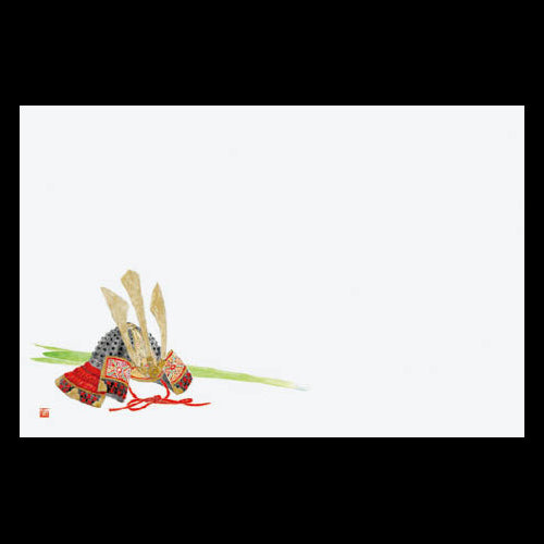 201-10154 38cm上質紙マット かぶと (5月)