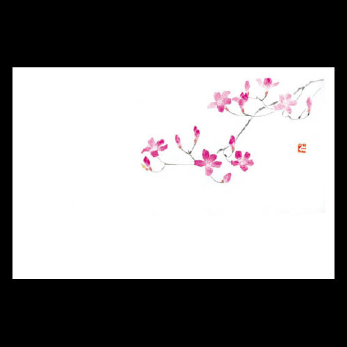 201-10148 38cm上質紙マット 山つつじ (4~6月)