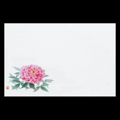201-10146 38cm上質紙マット 牡丹 (4、5月)