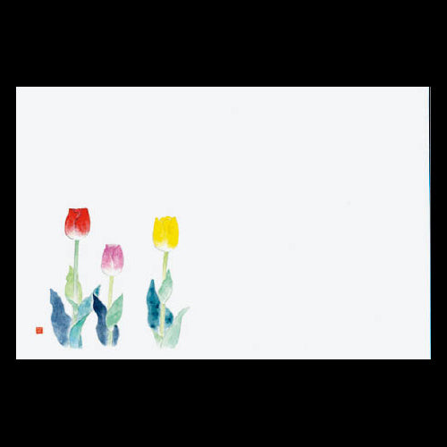 201-10133 38cm上質紙マット チューリップ (3・4月)