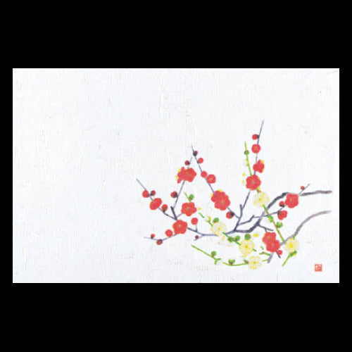 201-10118 38cm上質紙マット 新梅 (2~4月)