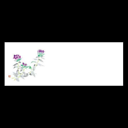 192-20078 箸置雲竜和紙マット 新りんどう (9・10月)