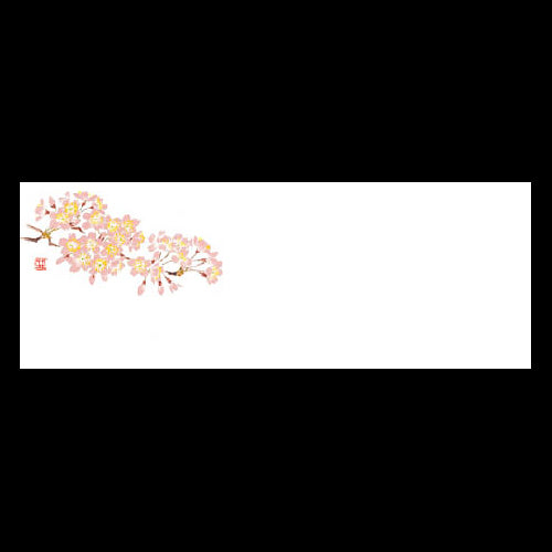192-20030 箸置雲竜和紙マット 新桜 (3・4月)