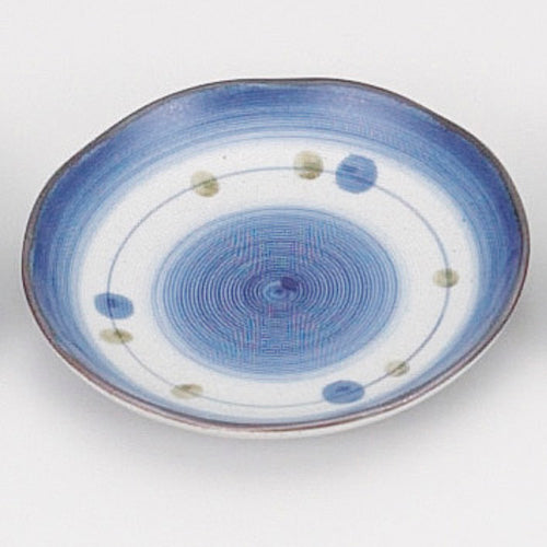 724-10018-03 3寸皿 あけぼの(青)