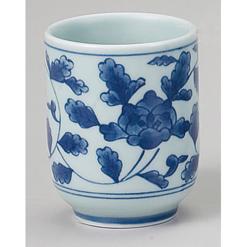 719-10053 染付回り草花小コップ