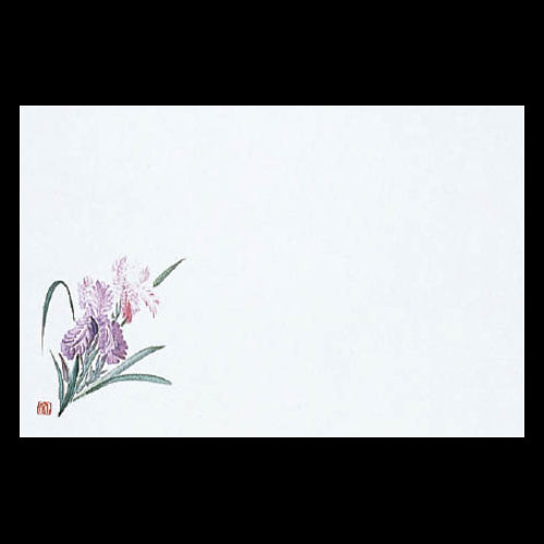 192-10130 尺3雲竜和紙マット 花菖蒲 (5・6月)