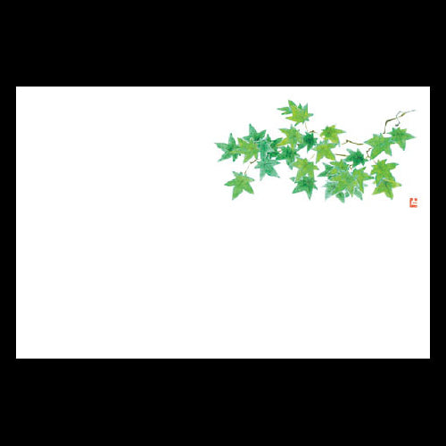 192-10046 尺3雲竜和紙マット もみじ(若) (4・5月)
