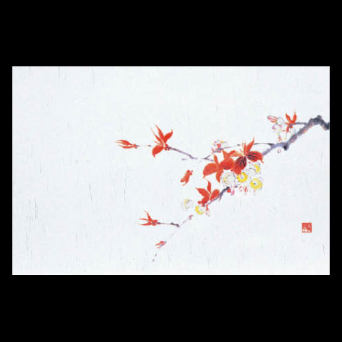 192-10034 尺3雲竜和紙マット 桜 (3・4月)