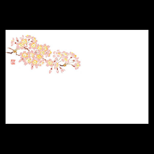 192-10033 尺3雲竜和紙マット 新桜 (3・4月)