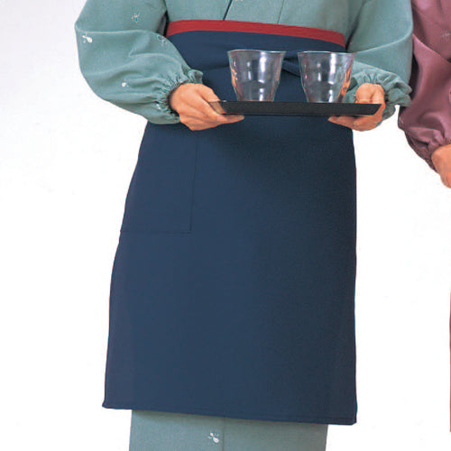 193-50031 ロングエプロン 紺(EP-8505)