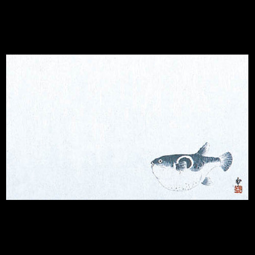 192-30004 尺5雲竜和紙マット ふぐ (オールシーズン)