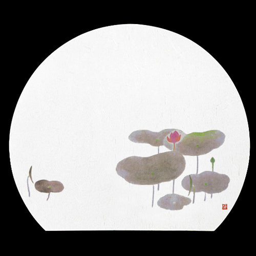 192-40003 半月尺3雲竜和紙マット ハス (法事用)