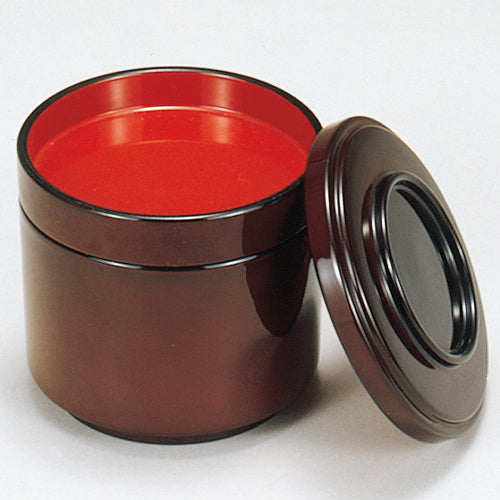 花名飯器 タメ内朱2段蓋付