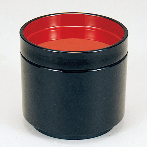 篠飯器 黒ハケ目内朱